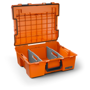 DECKED Halfrack 32 - includes two (2) dividers - blaze orange with black latches
