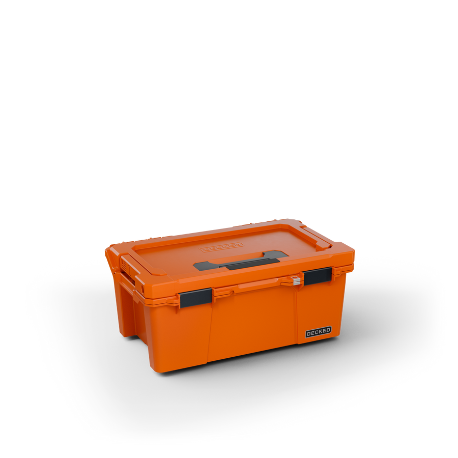 DECKED Sixer 16 - includes one (1) tray - blaze orange with black latches