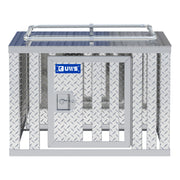 Bright Aluminum 36" x 36" Single-Door Dog Box