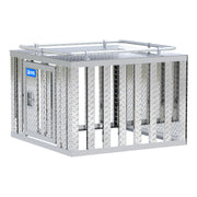 Bright Aluminum 36" x 36" Single-Door Dog Box