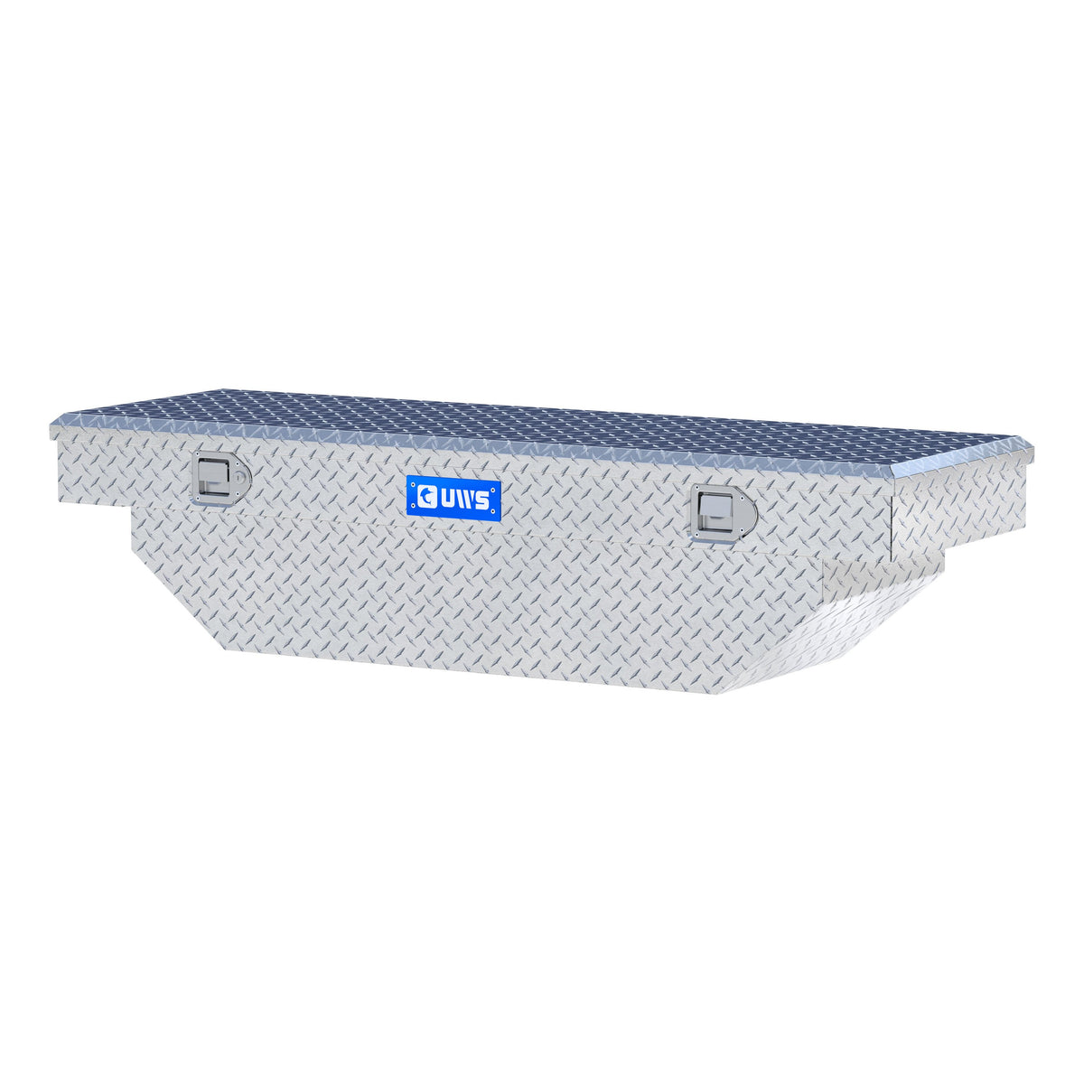 Bright Aluminum 60" Angled Crossover Truck Tool Box