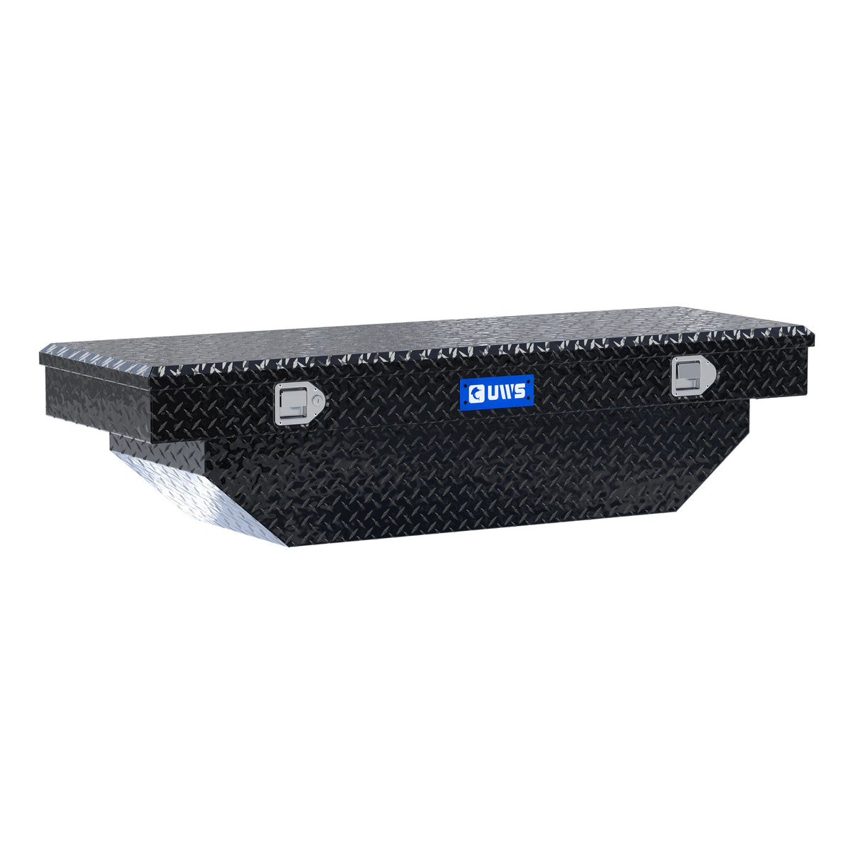 Gloss Black Aluminum 60" Angled Crossover Truck Tool Box