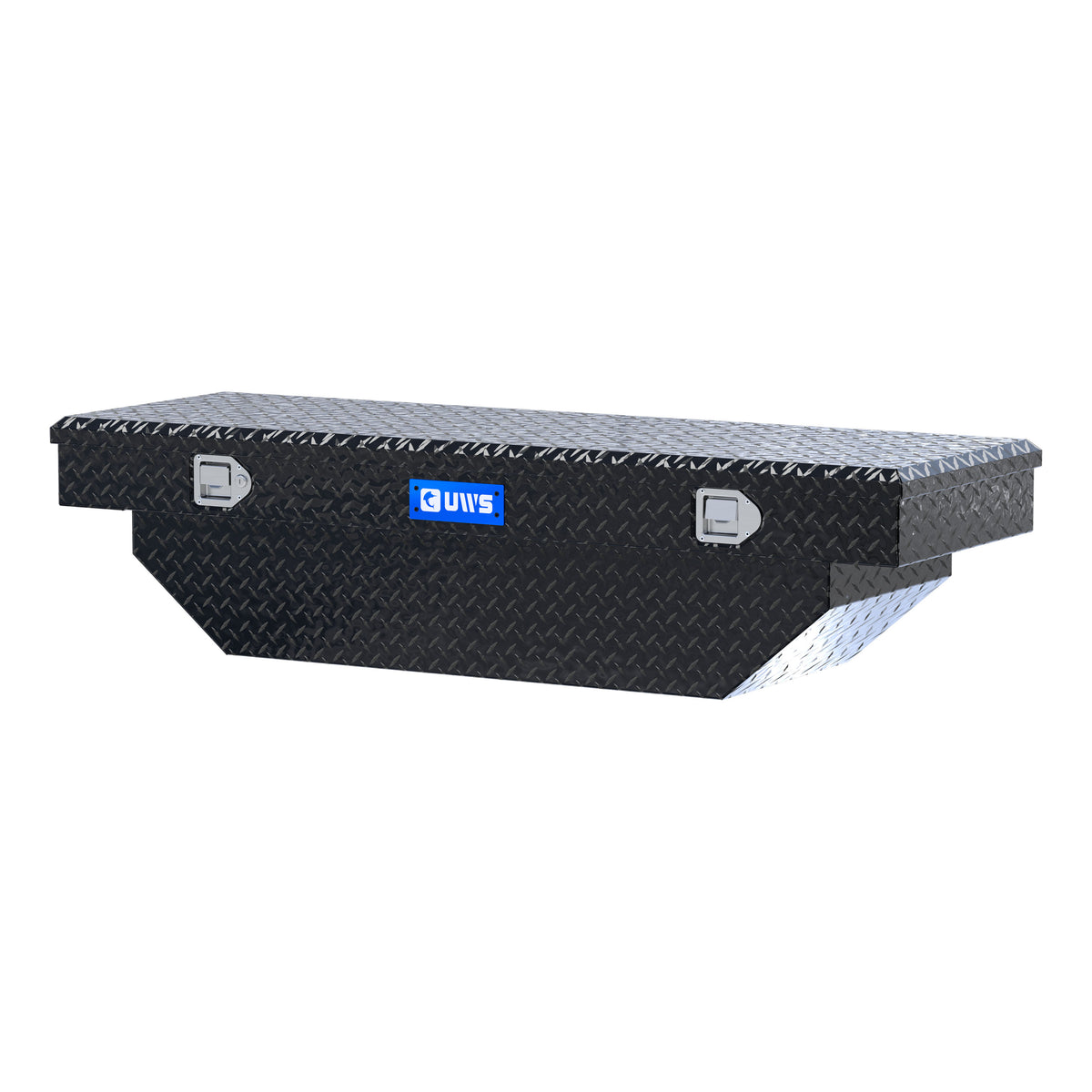 Gloss Black Aluminum 60" Angled Crossover Truck Tool Box