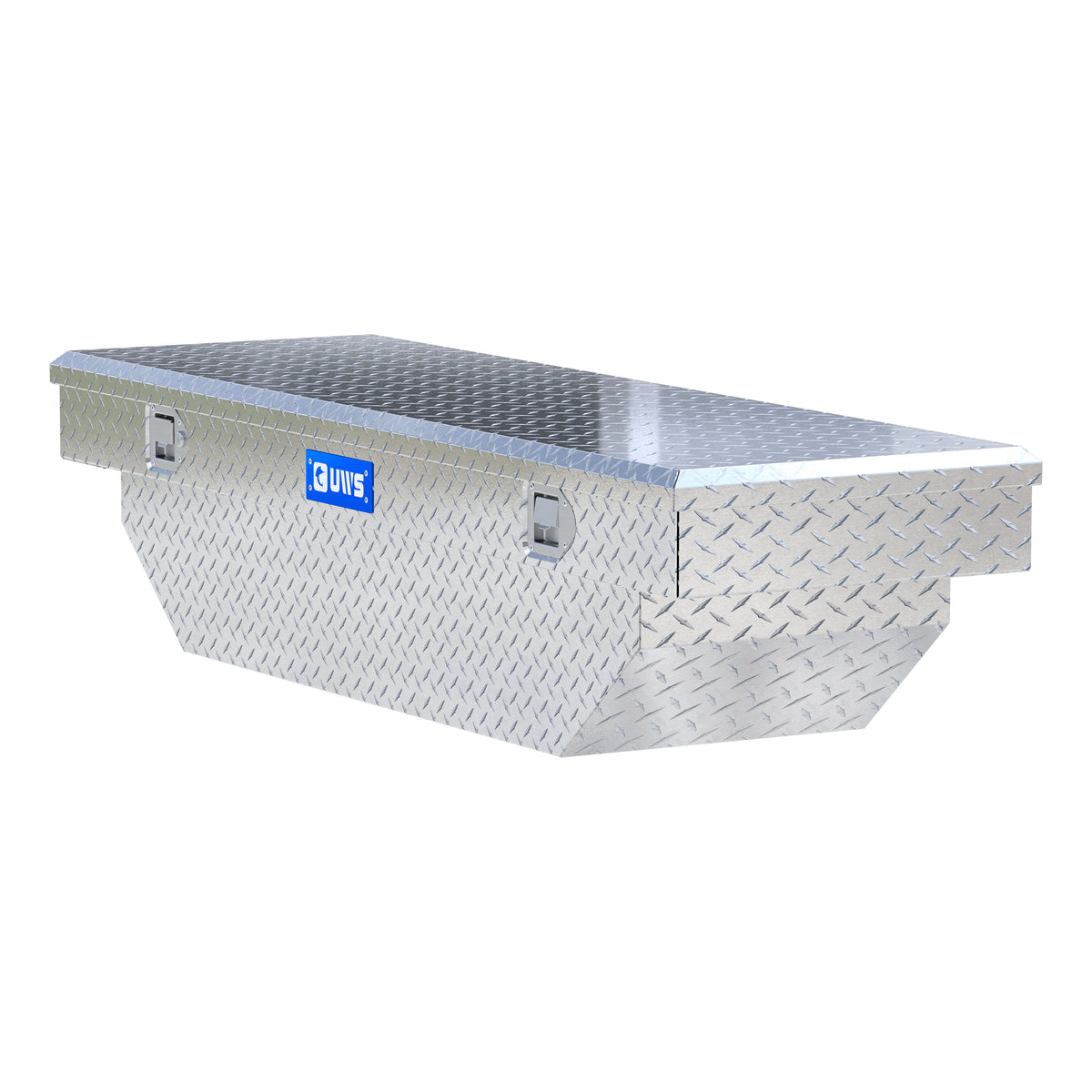 Bright Aluminum 63" Angled Crossover Truck Tool Box