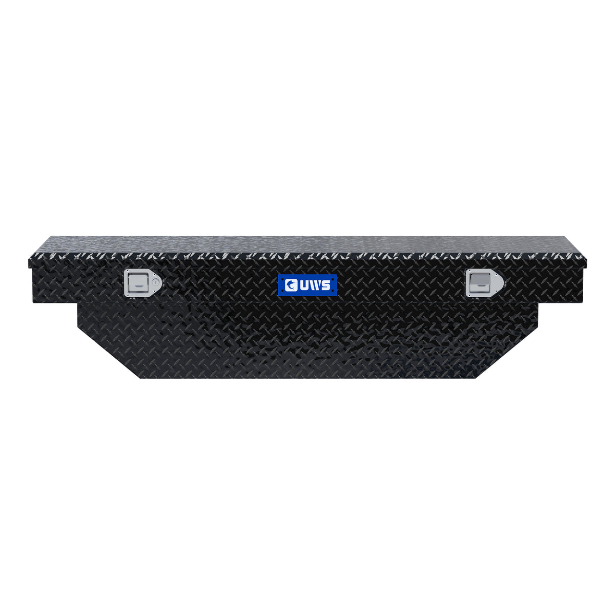 Gloss Black Aluminum 63" Angled Crossover Truck Tool Box