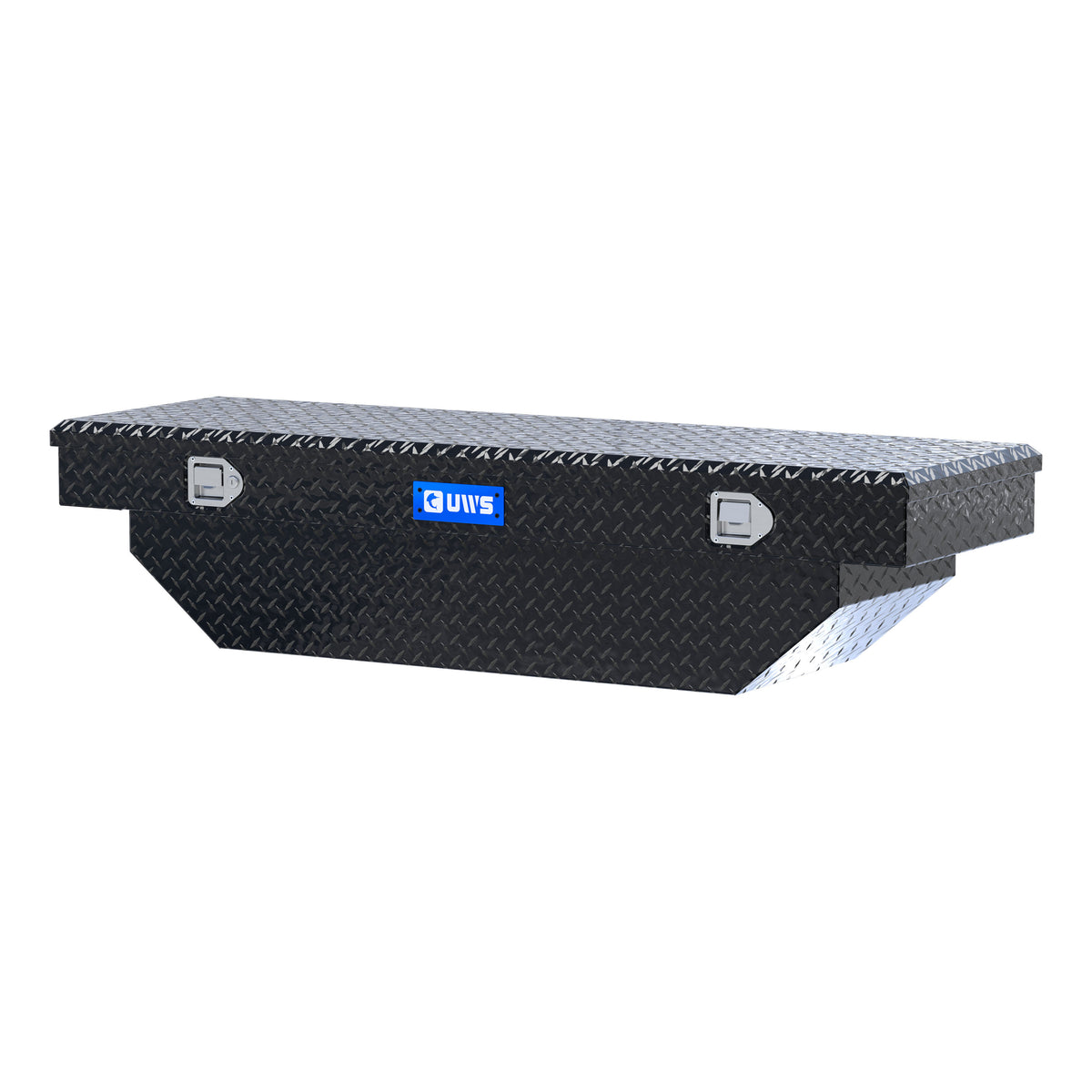 Gloss Black Aluminum 63" Angled Crossover Truck Tool Box
