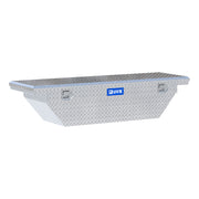 Bright Aluminum 63" Angled Crossover Tool Box with Low Profile