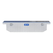 Bright Aluminum 69" Angled Crossover Tool Box with Low Profile