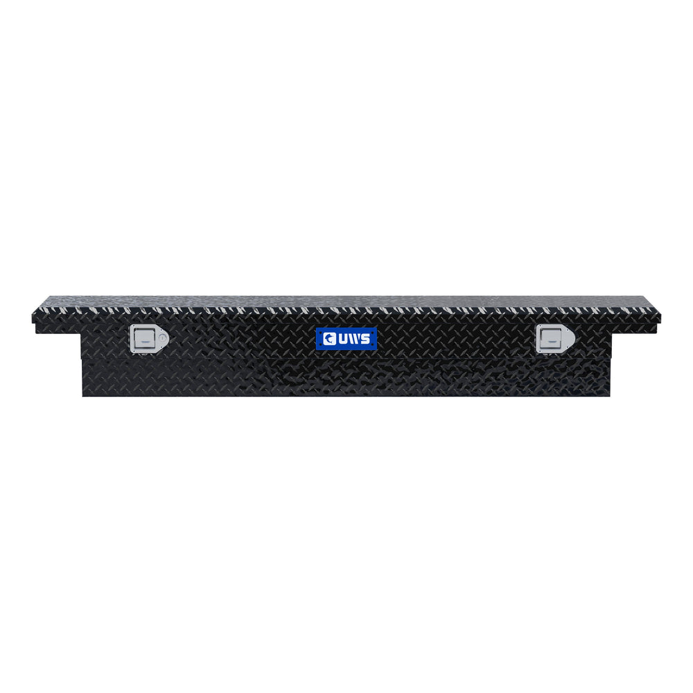 Gloss Black Aluminum 69" Slim-Line Truck Tool Box, Low Profile