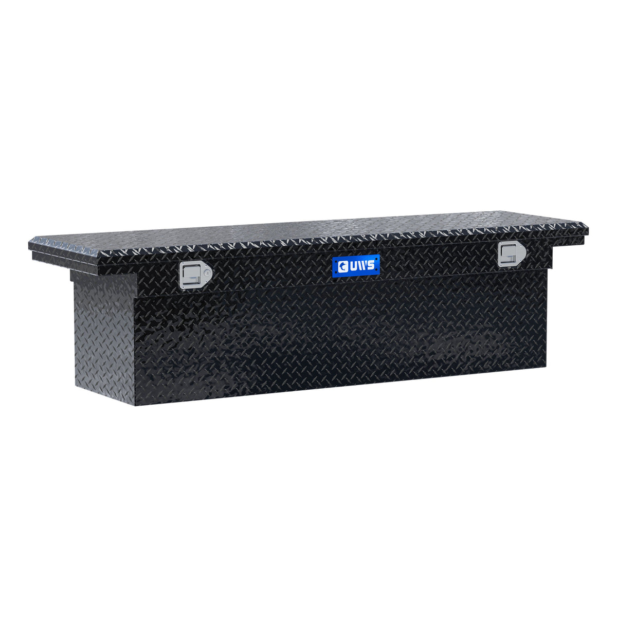 Gloss Black Aluminum 69" Deep Truck Tool Box, Low Profile