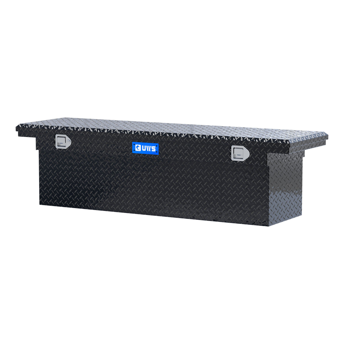 Gloss Black Aluminum 69" Deep Truck Tool Box, Low Profile