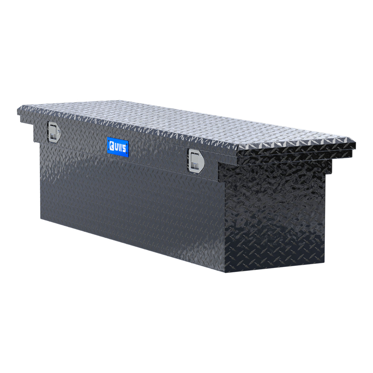 Gloss Black Aluminum 69" Deep Truck Tool Box, Low Profile