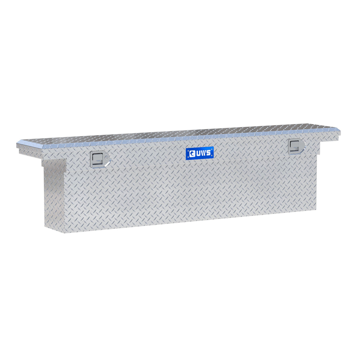 Bright Aluminum 72" Deep Slim Crossover Box with Low Profile