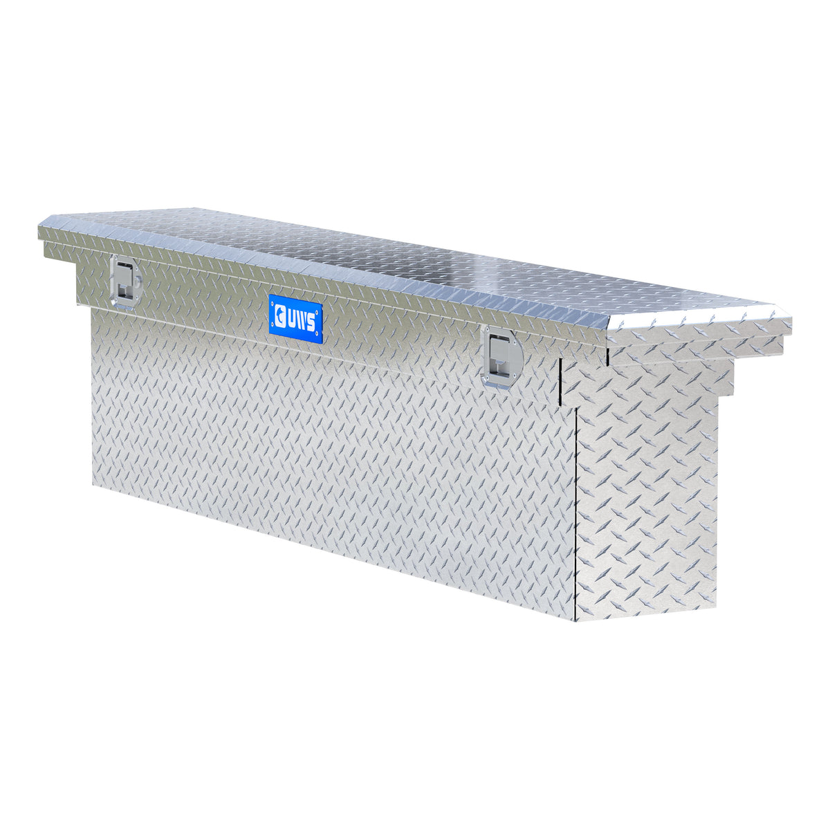 Bright Aluminum 72" Deep Slim Crossover Box with Low Profile