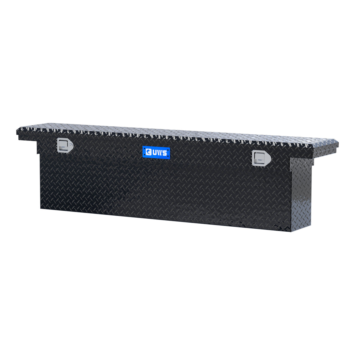 Gloss Black Aluminum 72" Deep Slim Truck Tool Box, Low Profile