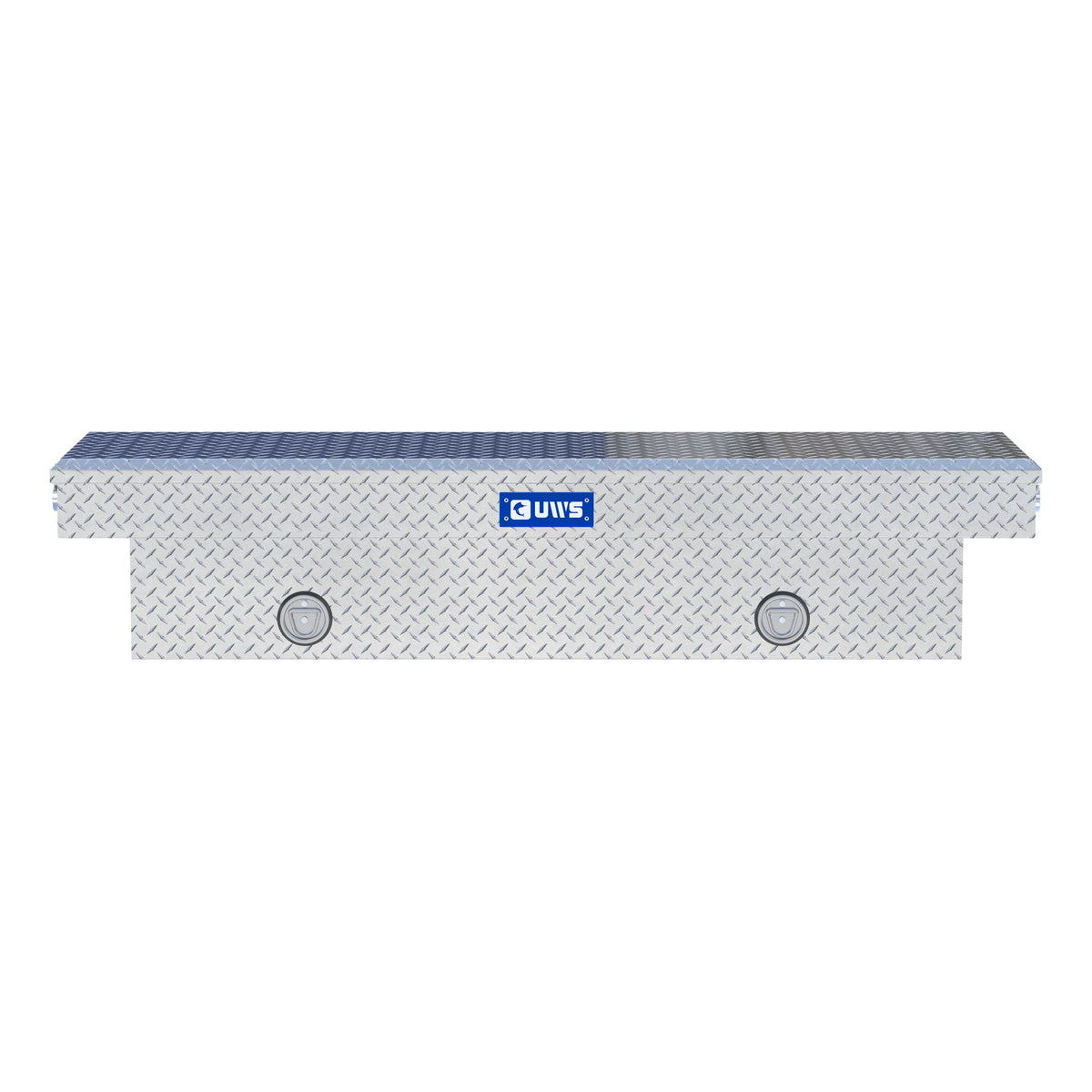 Bright Aluminum 70" Push Button Crossover Truck Tool Box
