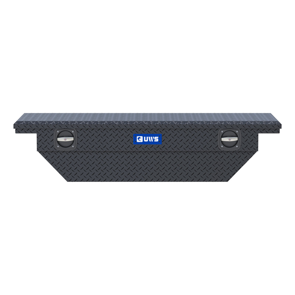 Matte Black 63" Secure Lock Angled Tool Box, Low Profile