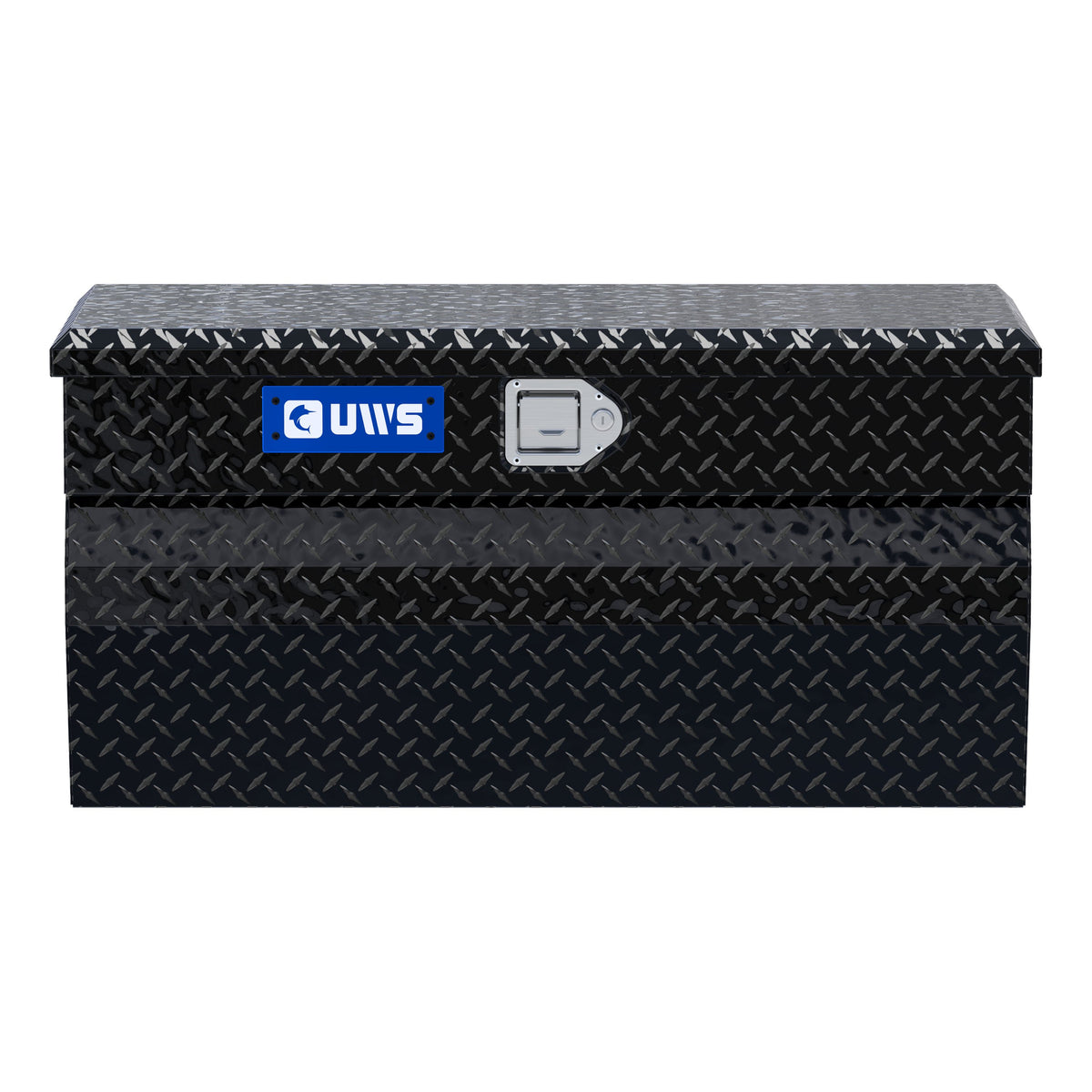 Gloss Black Aluminum 36" Wedge Utility Chest Box
