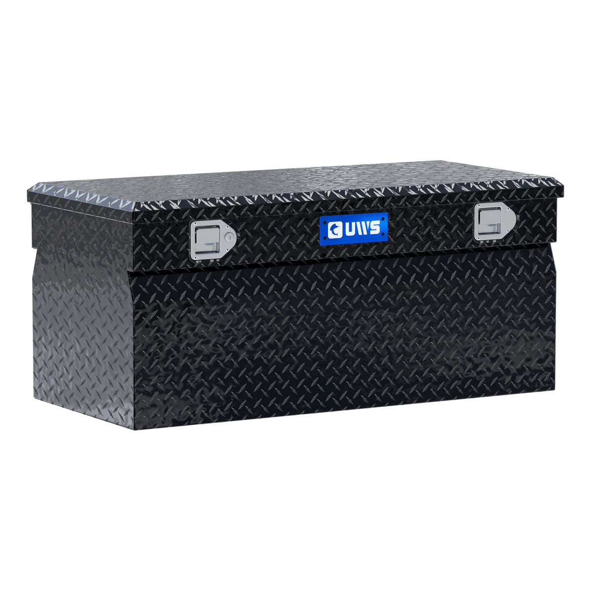 Gloss Black Aluminum 42" Wedge Utility Chest Box