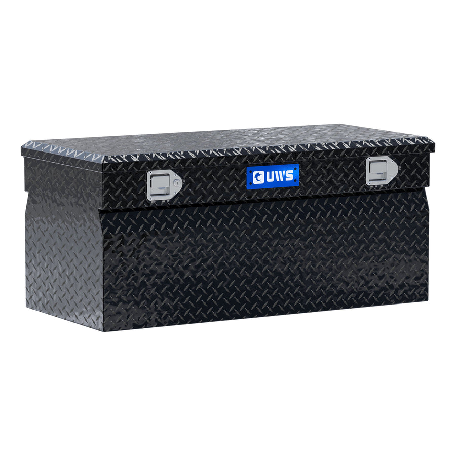 Gloss Black Aluminum 42" Wedge Utility Chest Box