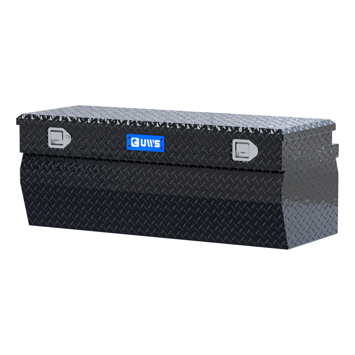 Gloss Black Aluminum 48" Wedge Utility Chest Box