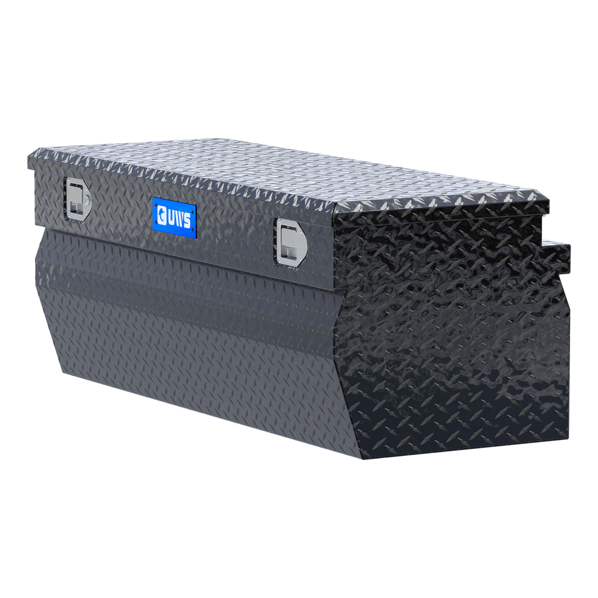 Gloss Black Aluminum 48" Wedge Utility Chest Box