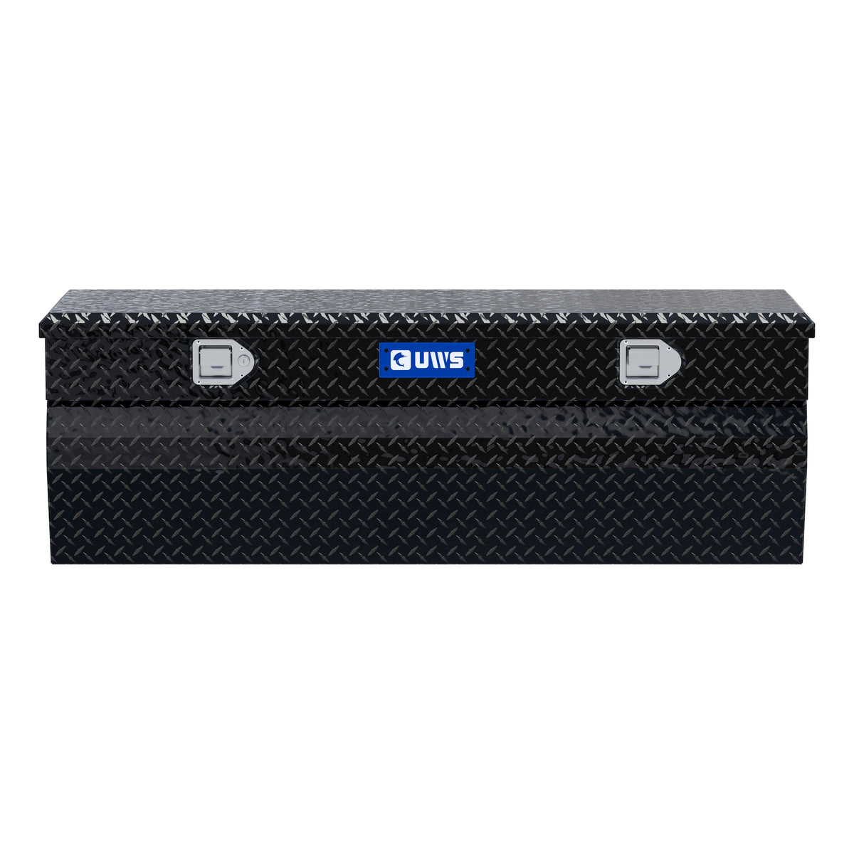 Gloss Black Aluminum 55" Wedge Utility Chest Box
