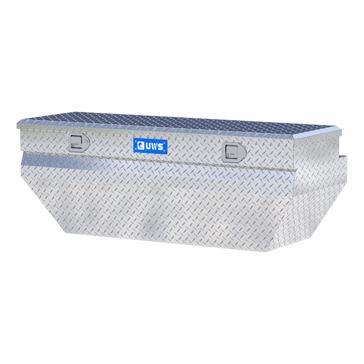 Bright Aluminum 55" Wedged Angled Utility Chest Box