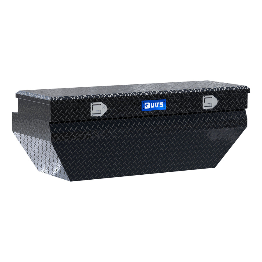 Gloss Black Aluminum 55" Wedged Angled Utility Chest Box