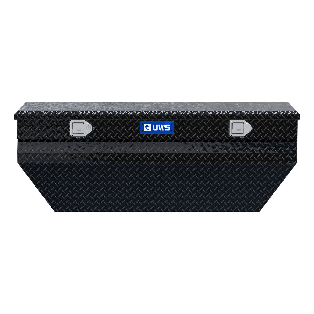 Gloss Black Aluminum 55" Wedged Angled Utility Chest Box