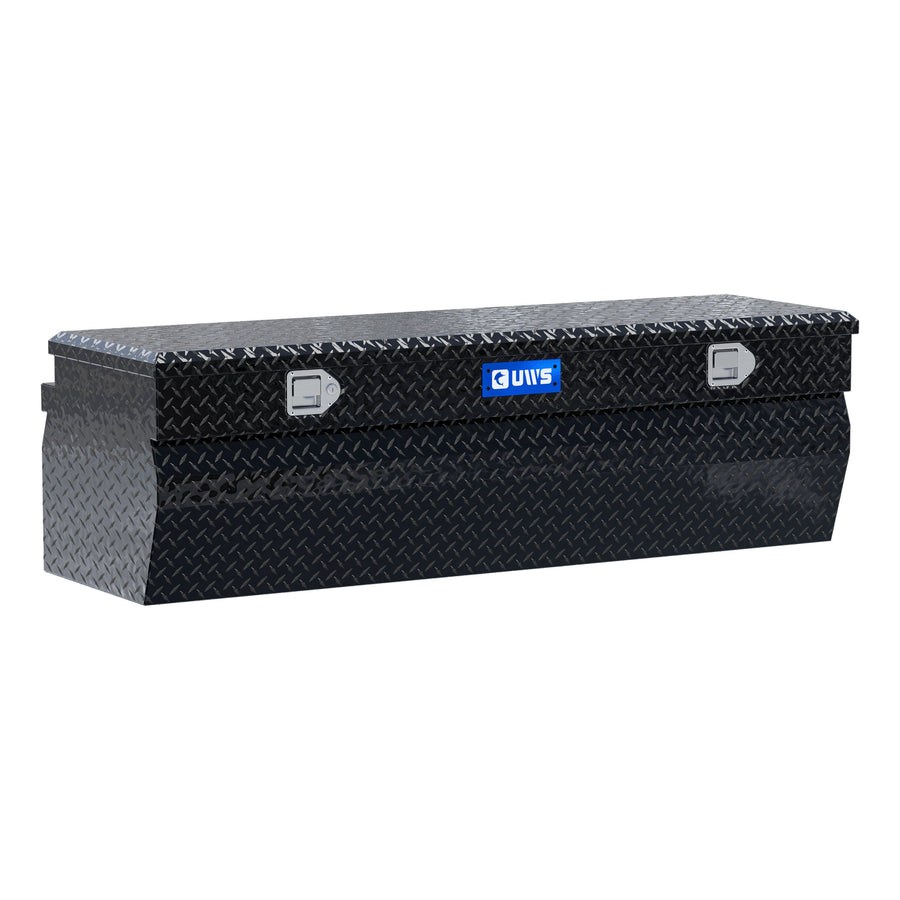 Gloss Black Aluminum 60" Wedge Utility Chest Box