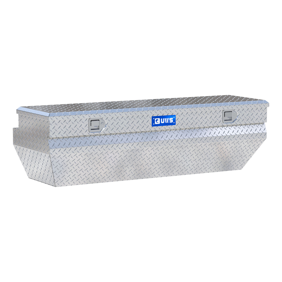 Bright Aluminum 62" Wedged Angled Utility Chest Box