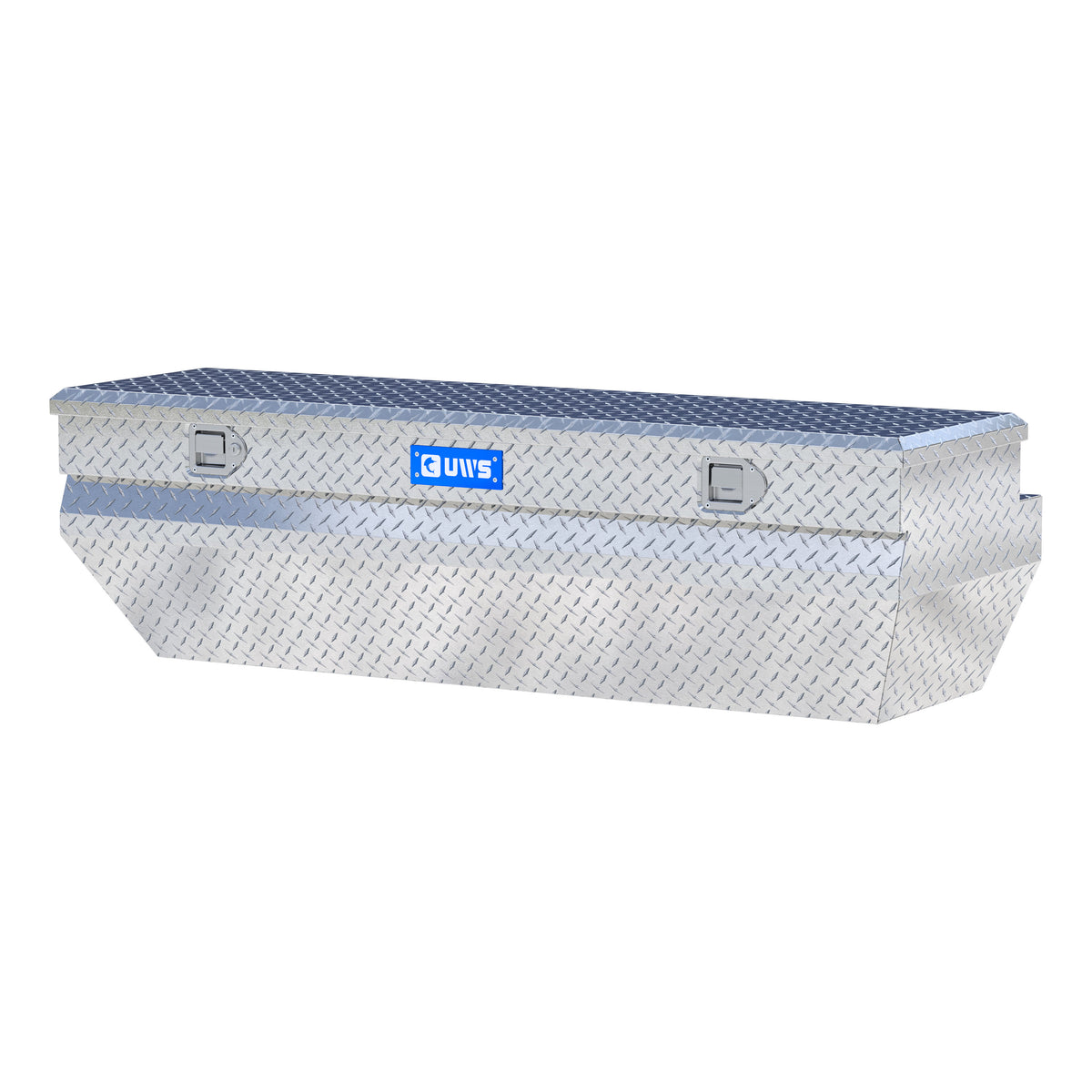 Bright Aluminum 62" Wedged Angled Utility Chest Box