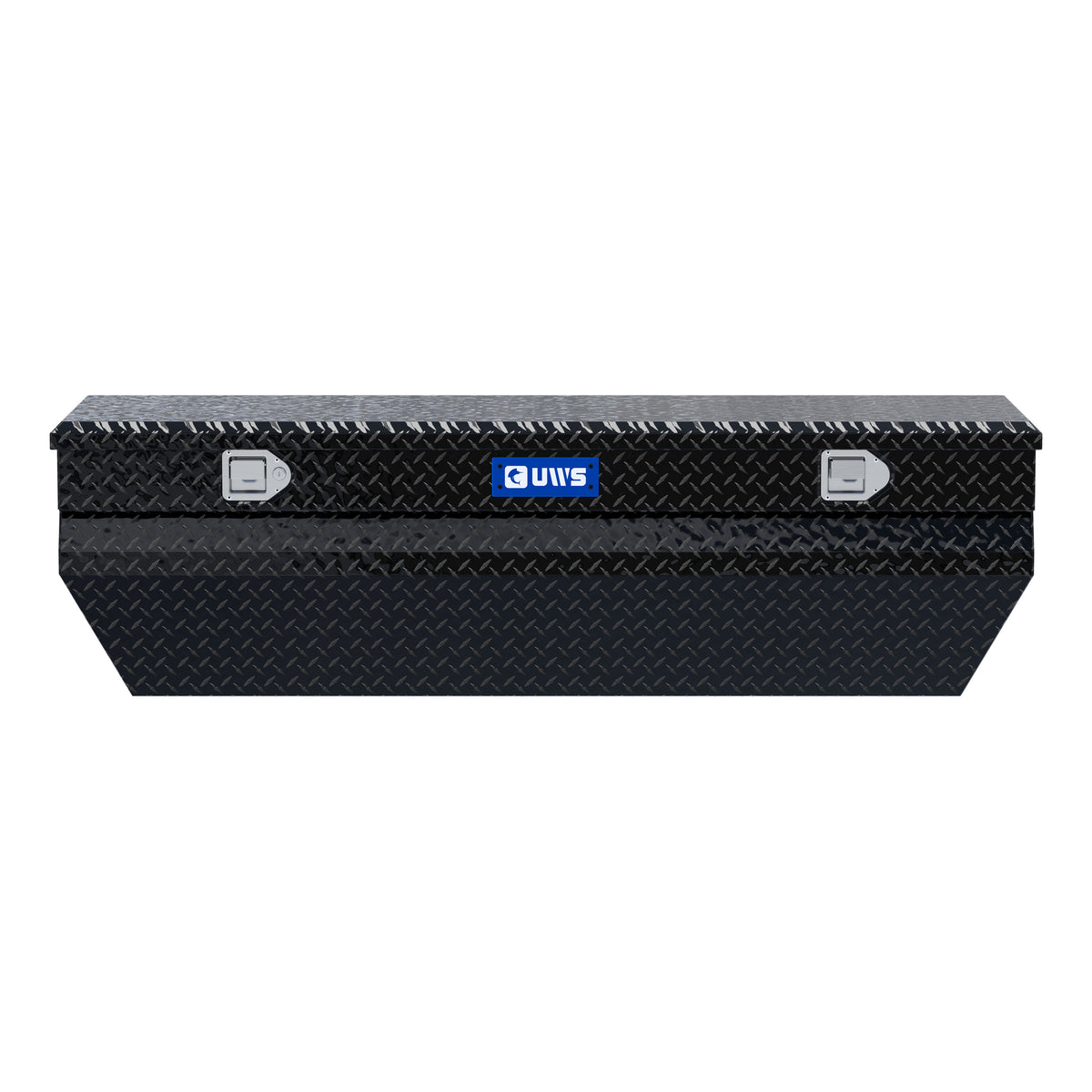 Gloss Black Aluminum 62" Wedged Angled Utility Chest Box