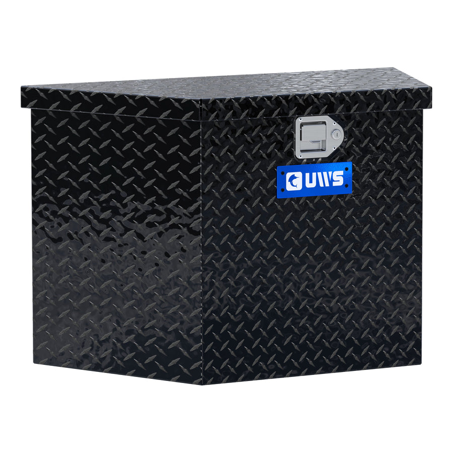 Gloss Black Aluminum 34" Trailer Tongue Box