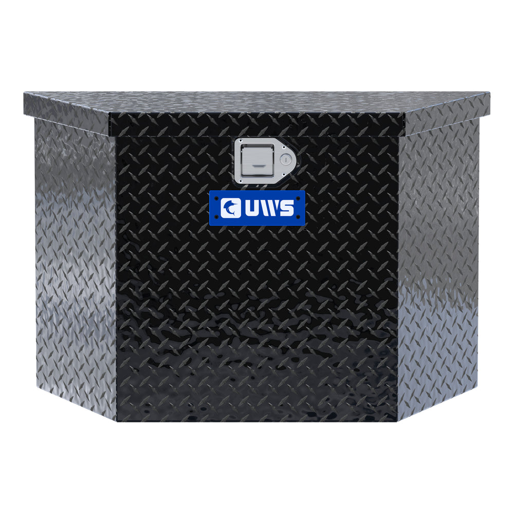 Gloss Black Aluminum 34" Trailer Tongue Box