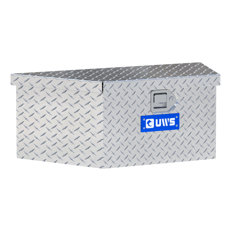 Bright Aluminum 34" Trailer Tongue Box with Low Profile