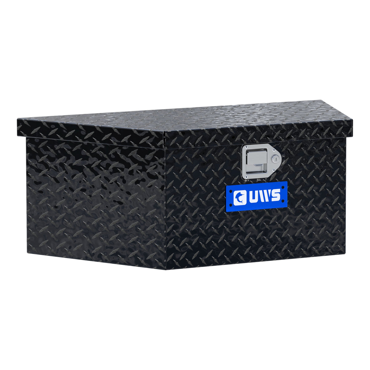 Gloss Black Aluminum 34" Trailer Tongue Box with Low Profile