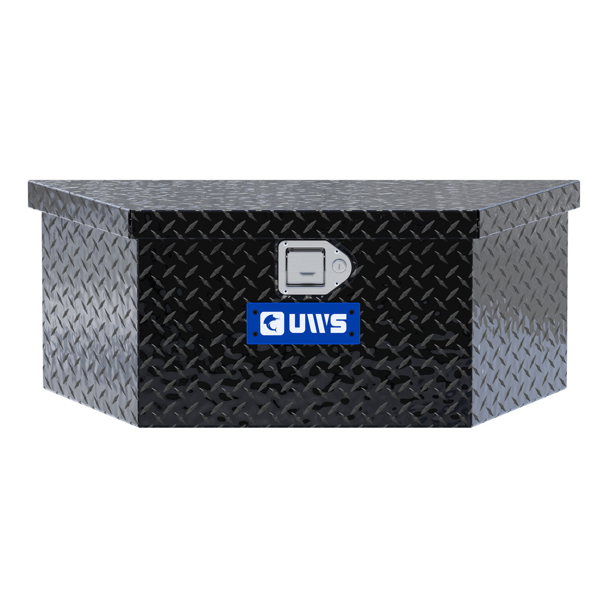 Gloss Black Aluminum 34" Trailer Tongue Box with Low Profile