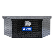 Gloss Black Aluminum 34" Trailer Tongue Box with Low Profile