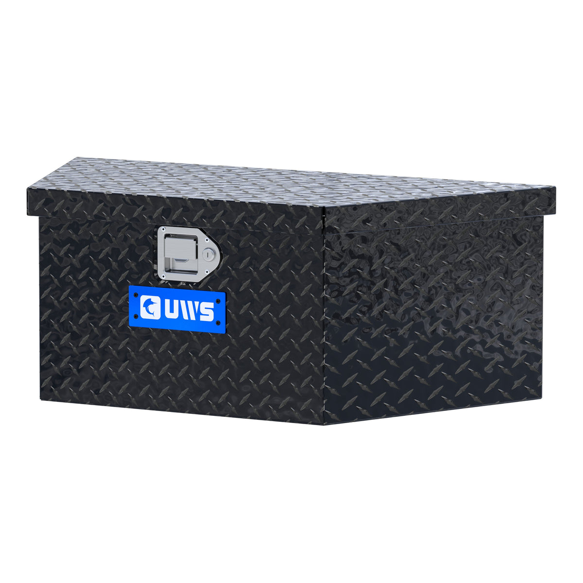 Gloss Black Aluminum 34" Trailer Tongue Box with Low Profile