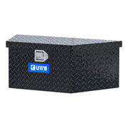 Gloss Black Aluminum 34" Trailer Tongue Box with Low Profile