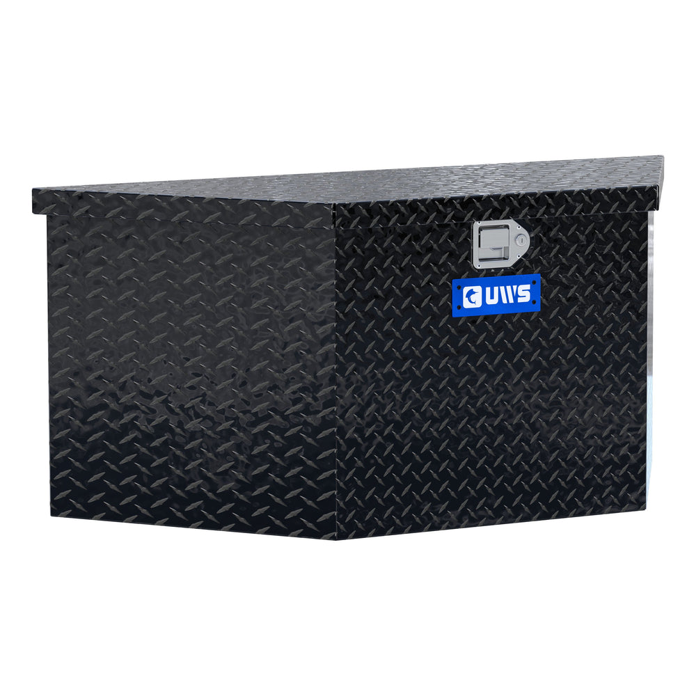 Gloss Black Aluminum 49" Trailer Tongue Box