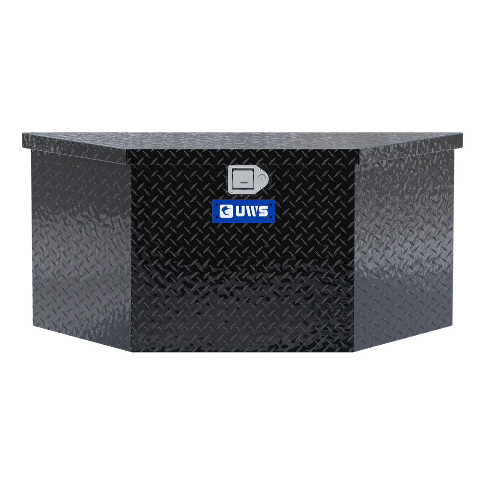Gloss Black Aluminum 49" Trailer Tongue Box
