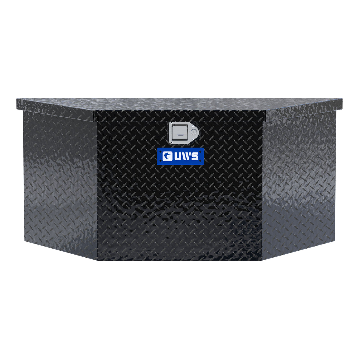 Gloss Black Aluminum 49" Trailer Tongue Box
