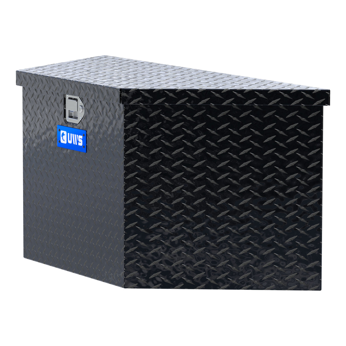 Gloss Black Aluminum 49" Trailer Tongue Box