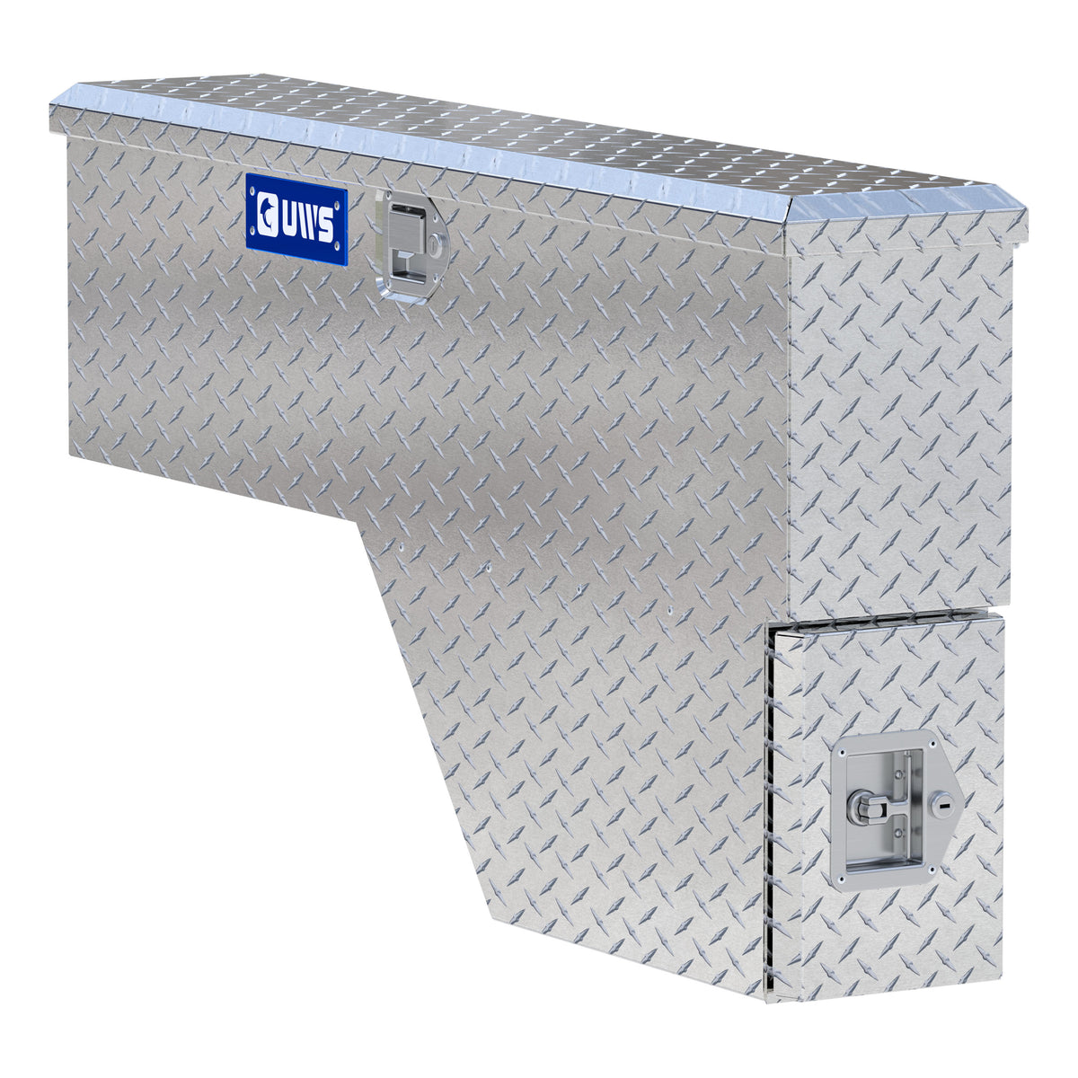 Bright Aluminum 48" Driver-Side Wheel Well Tool Box