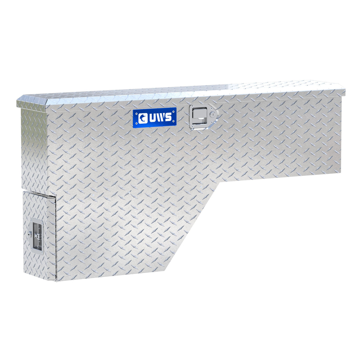 Bright Aluminum 48" Passenger-Side Wheel Well Tool Box