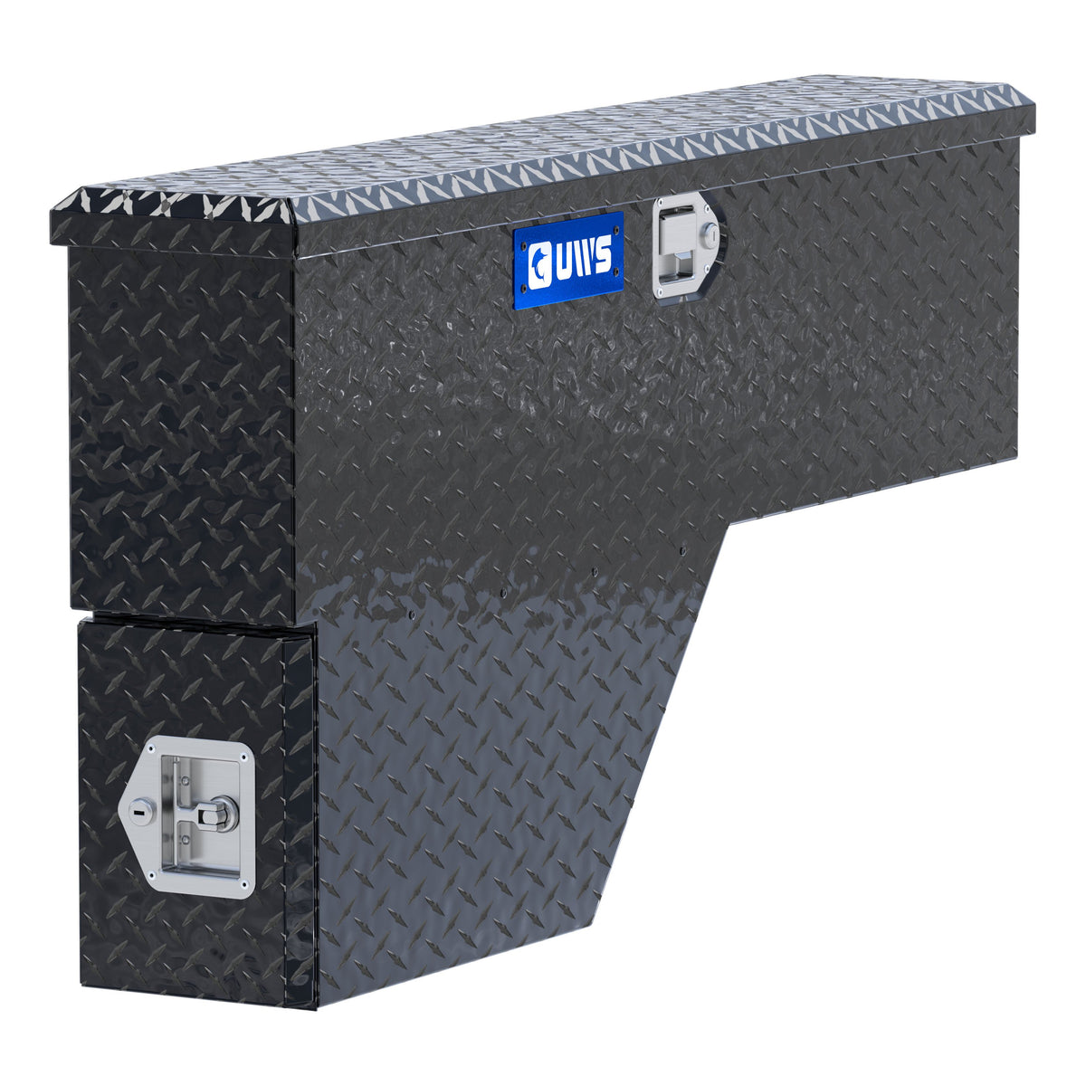 Gloss Black Aluminum 48" Passenger-Side Wheel Well Tool Box