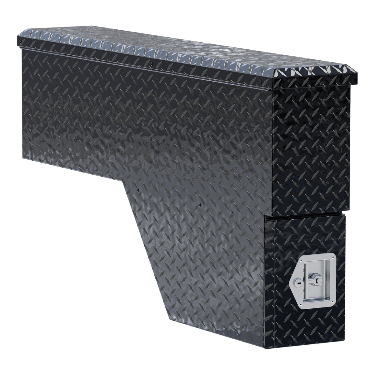 Gloss Black Aluminum 48" Passenger-Side Wheel Well Tool Box